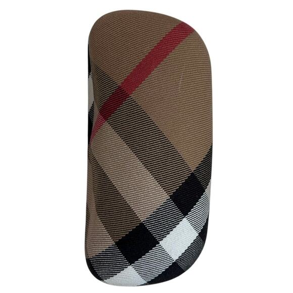 BURBERRY Plaid Classic Clam Shell Sunglasses Case - Picture 1 of 9